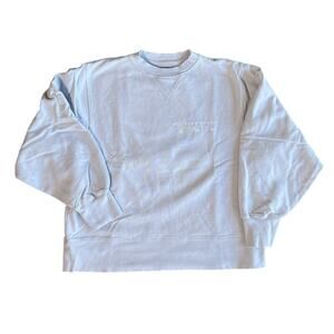 AYR The Sweatshirt Crewneck Small Light Blue All Year Round Fleece Pullover